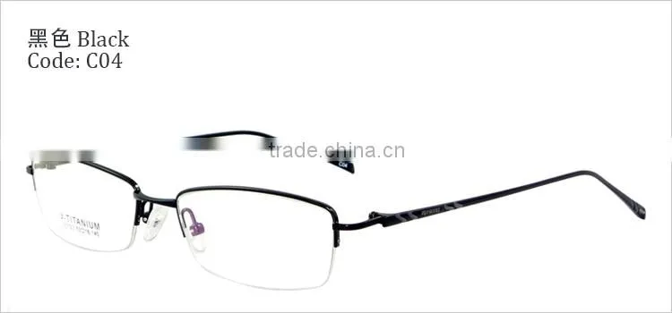 Top quality half titanium designer eyewear frames wholesale for women