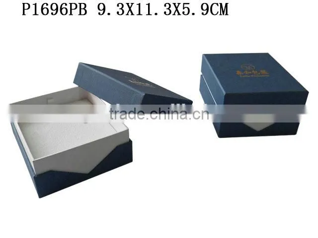 P1696R New Design Top and Bottom Shape Cardboard Paper Jewelry Ring Box
