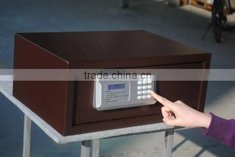 Motorized hotel safe box, LCD display, for 17"laptop