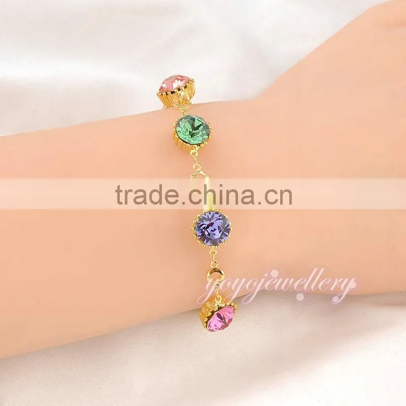 Colorful gemstone ladies women bracelet models