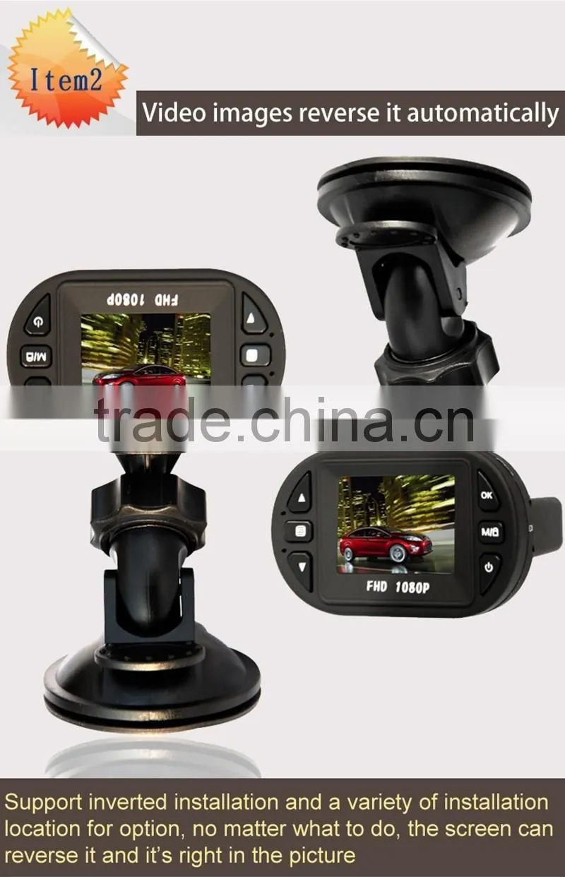 1.5 inches Screen Loop Recording 120 Degree Wide Angle MOV C600 Full HD1080p Car DVR