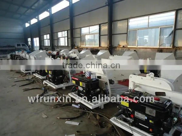 22HP diesel mobile wood chipper machine