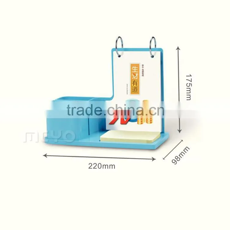 Note Pad with Pen holder calender, Sticky Note with Calendar