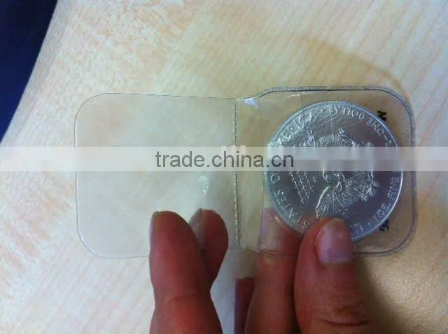 Plastic transparent Coin wallet , Coin bag made of clear PP/PVC/PET