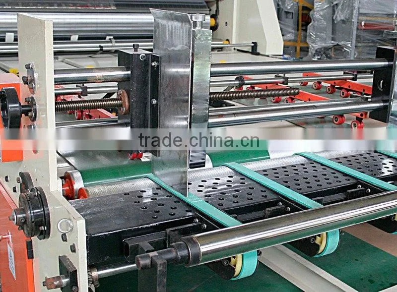 Automatic paper feeding corrugated carton box printing and die cutting machine