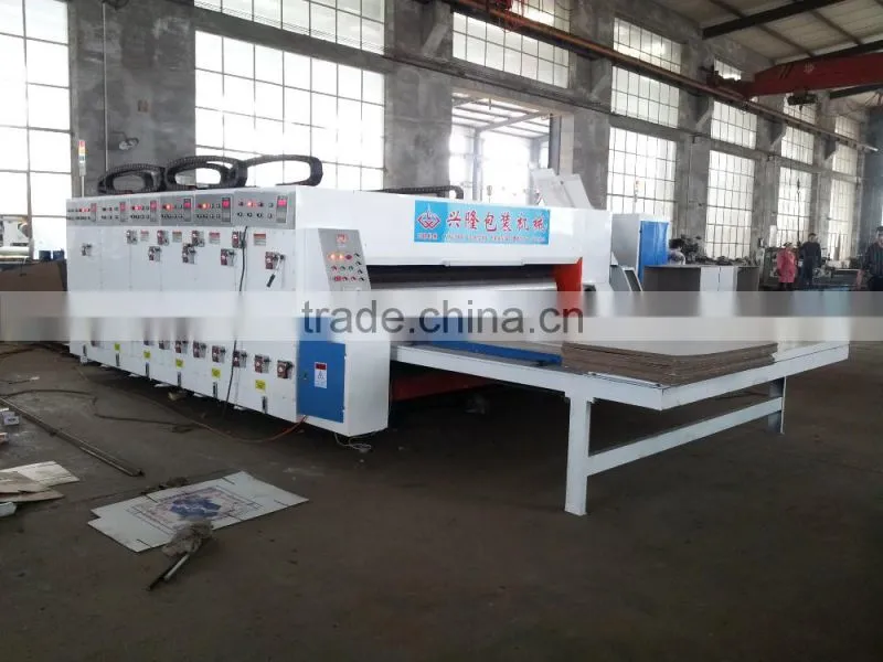 semi-auto 4color box printing packing machine