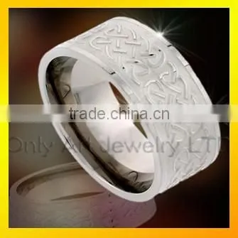 Fashion jewelry stainless steel custom rings wedding couple rings