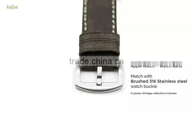 Original kajsa Vintage Collection Genuine Leather Watch Band Wrist Strap For 42MM Apple Watch MT-3968