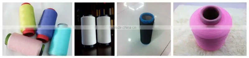 polyester spandex 75/30 covering/polyester crimp elastic yarn knitting weaving use