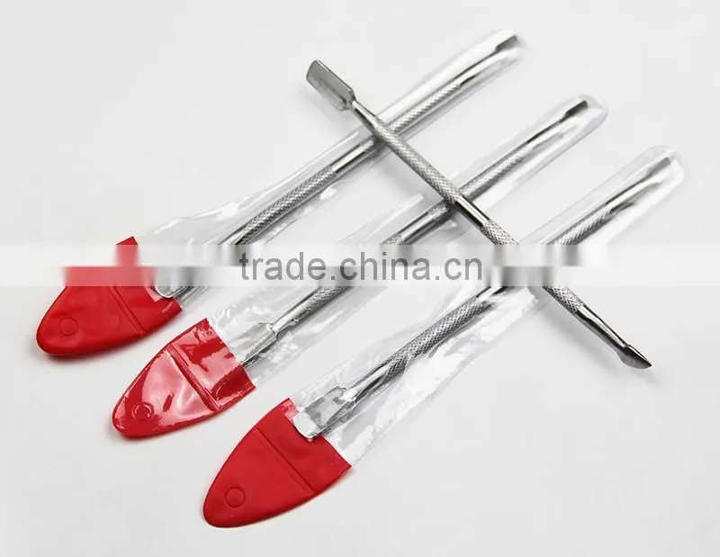 Full Metal cuticle pusher Nail Art Equipment Perfect Care Nails pusher Pushers Stainless steel Nail tools