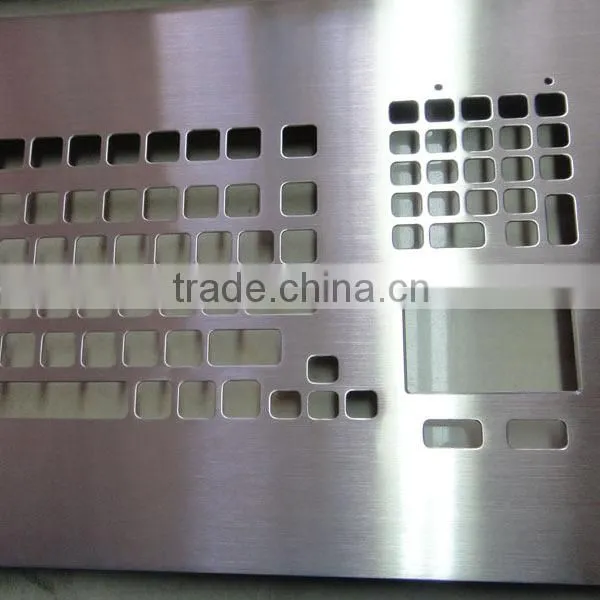 metal wired keyboard with touchpad;