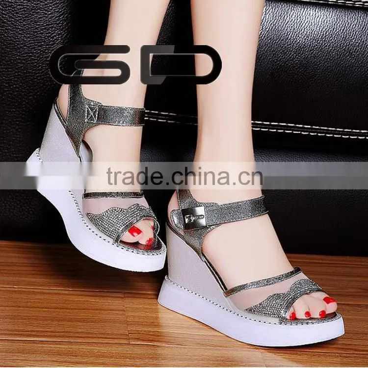GDSHOE european ladies fancy PU sandals shoes