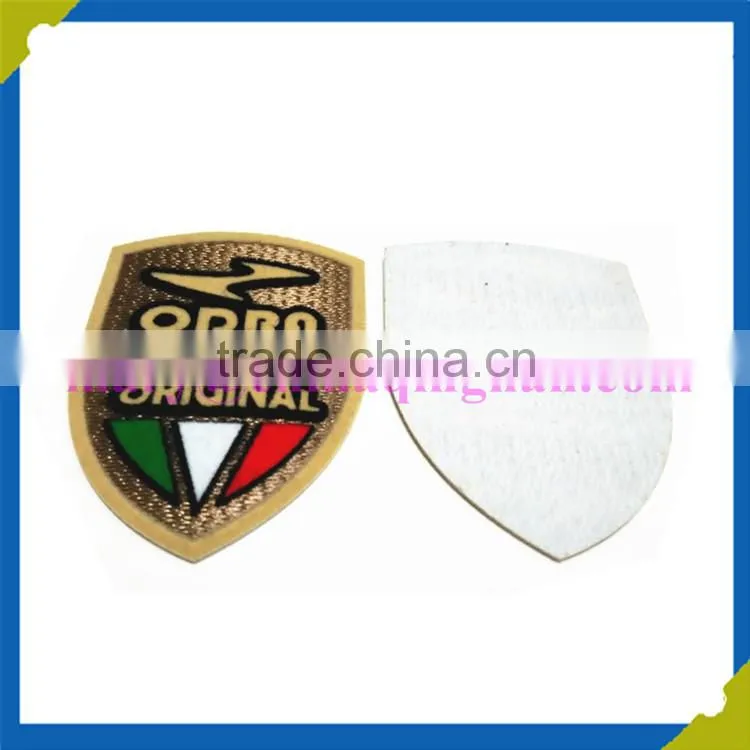 High quality 3d versin Washable heat transfer Flocking label/patches