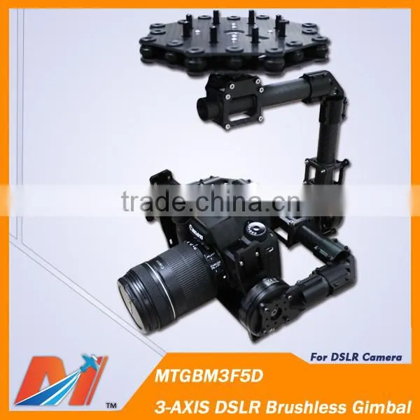 Maytech 3axis aerial DSLR gimbal with motor controller for Canon Sony Nikon camera