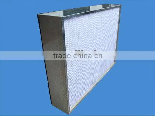 HEPA box type air filter for HAVC system