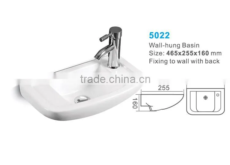 Cheaper wall hung hand wash basin sink sanitary wear China