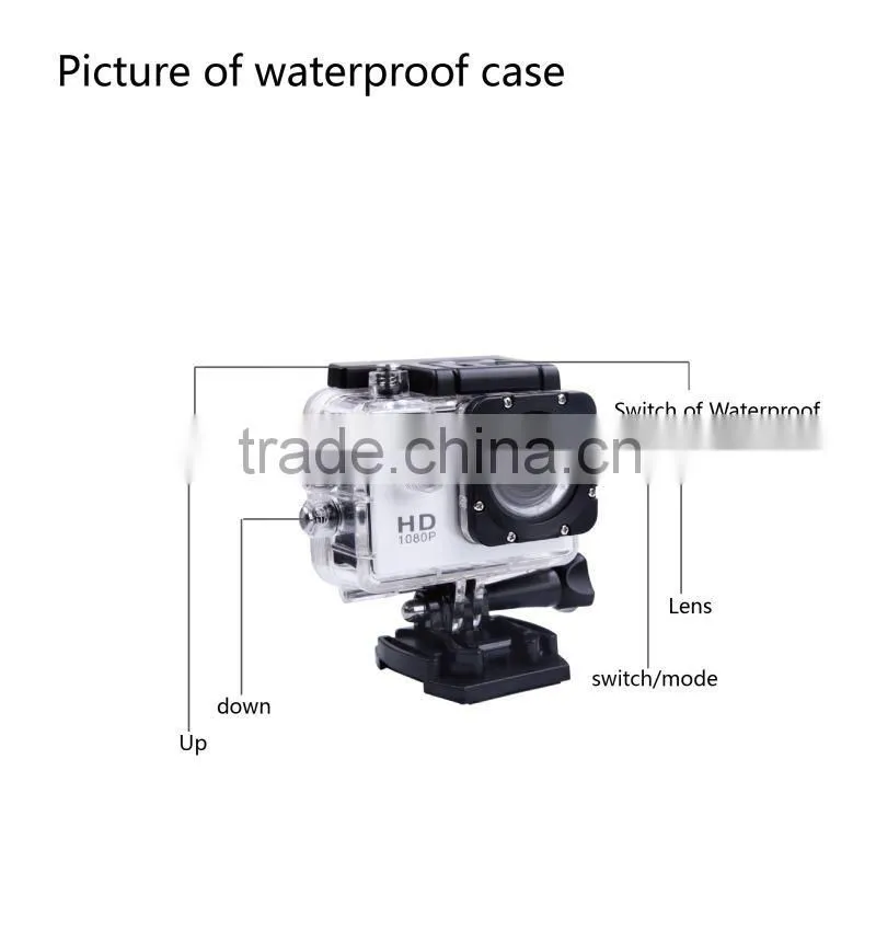 Full HD helmet sport action camera wholesale