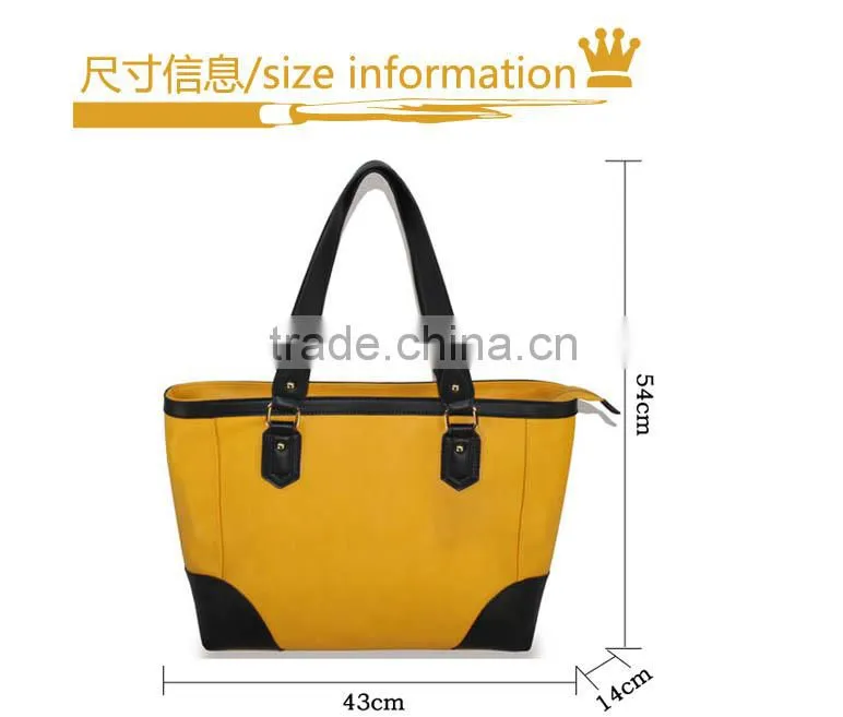 2015 factory price woman pu leather handbag manufactures China