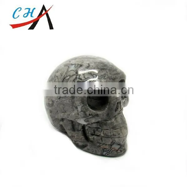 SMOKY QUARTZ CRYSTAL (Brazil) GEMSTONE HUMAN SKULLS