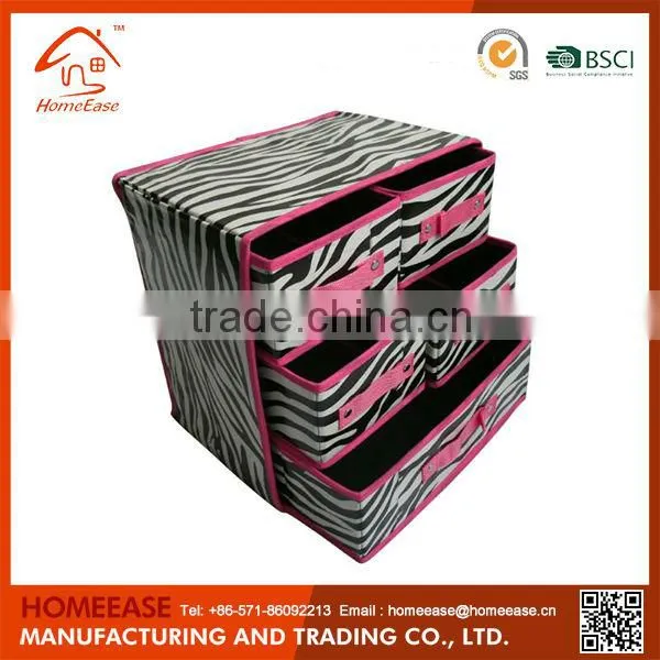 Wholesale high quality foldable save space non woven bra storage container