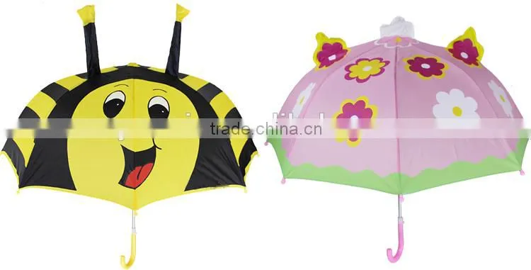 2015 muni children cartoon animal shape cheap fashion kids umbrella with two ears wholesale