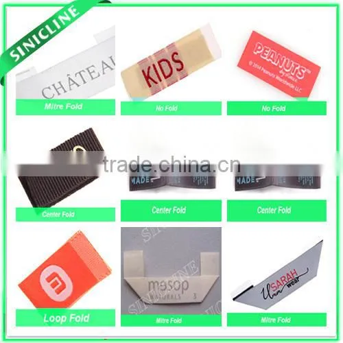 Sinicline Woven Care Content Label for Garment