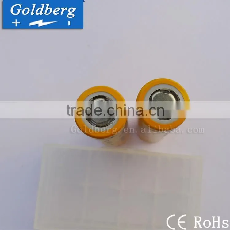 Goldberg 18650 high drain 30amp 1600MAH real capacity original mnke 18650 flashlight battery with cheap price