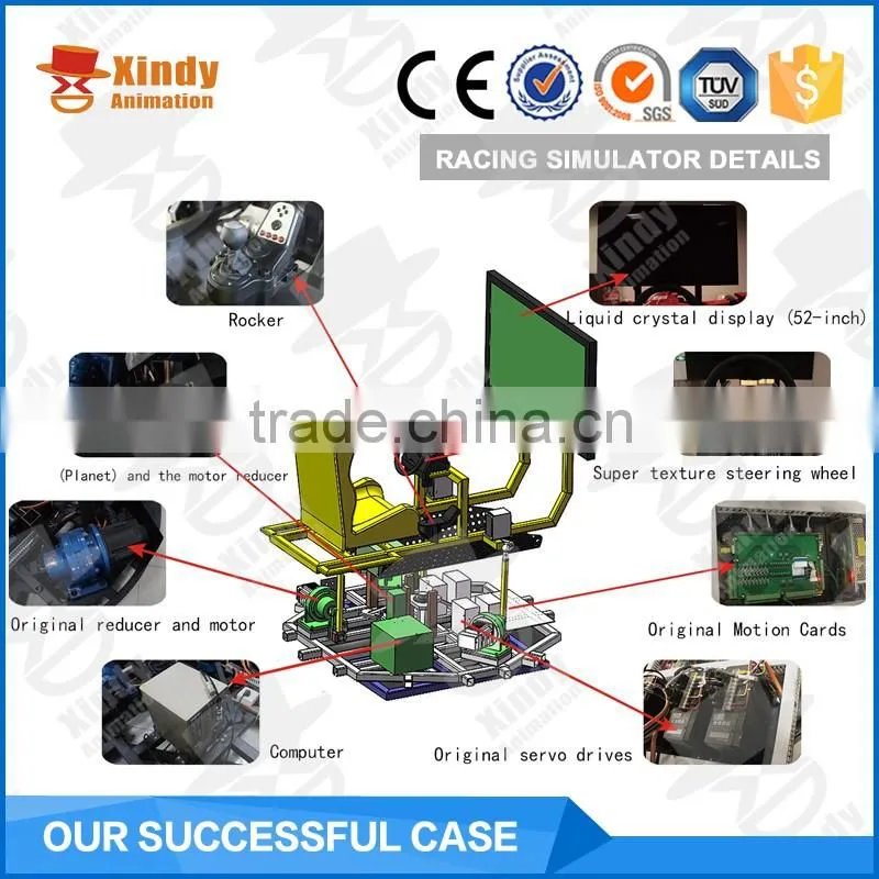 Hot sale High Quality 3D 360 car racing simulator