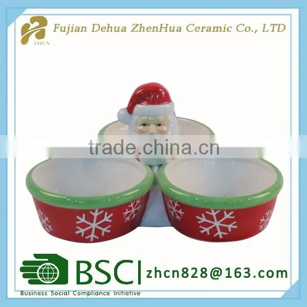ceramic small christmas independent candy plate