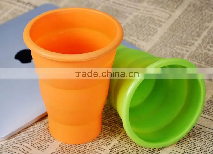 Soft Drinkware Foldable Cup,Collapsible Silicone Cups