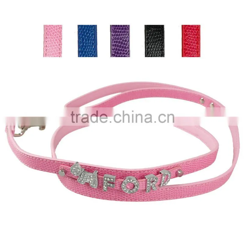 Rhinestone bling 10mm Alloy charm slide charms