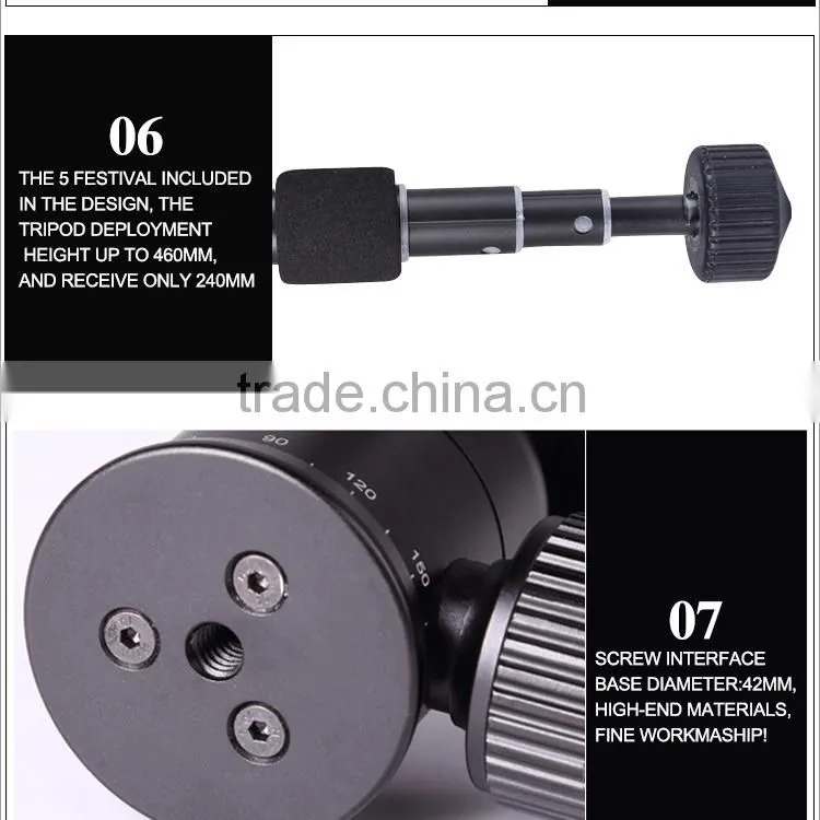 Mini tripod camera photo tripod with panoramic head for photography