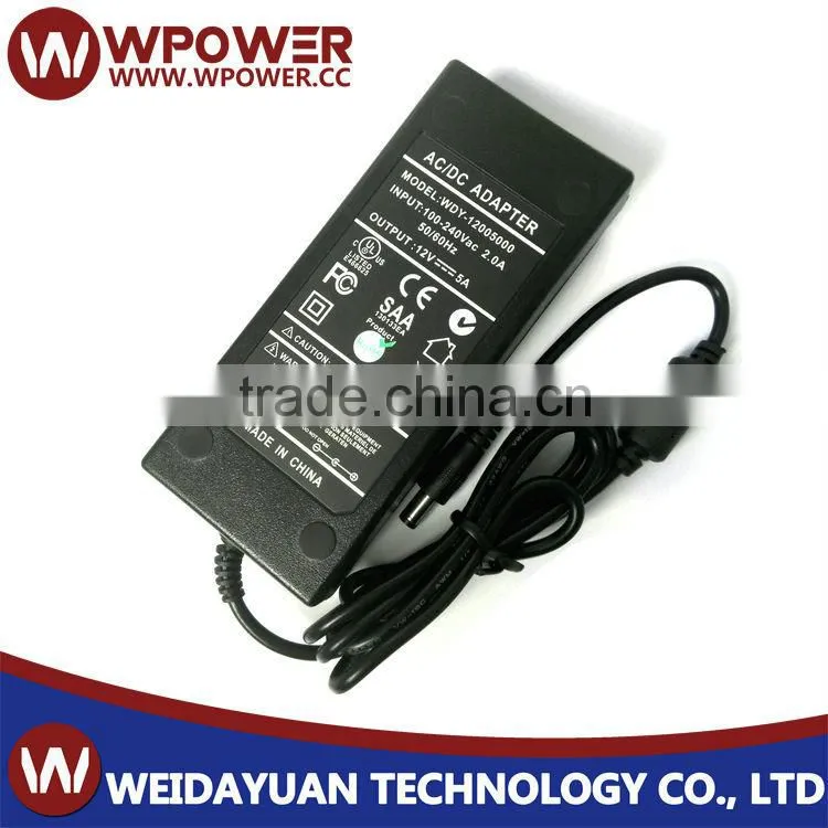 Specially designed for European custom power supply adapte ac ac adapter 12V 5A ac output