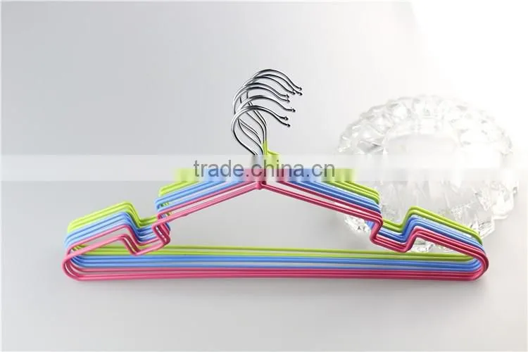 Fashion Custom Hot Selling Pvc Coating colorful metal hanger