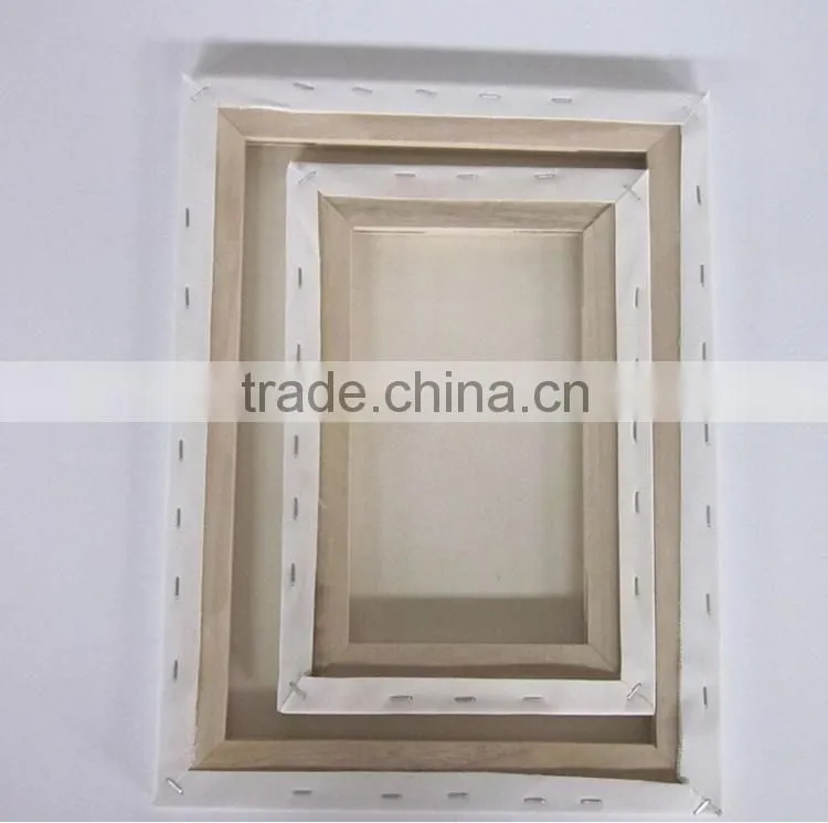 Pre primed Blank stretched canvas frame for oil painting, Blank canvas for painting