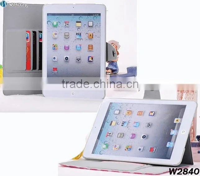 High Quality Cute Look Polka Dots Leather Stand Case with Wake-up & Sleep Function,Polka Dots Case for iPad Mini 7.9' Mix Colors
