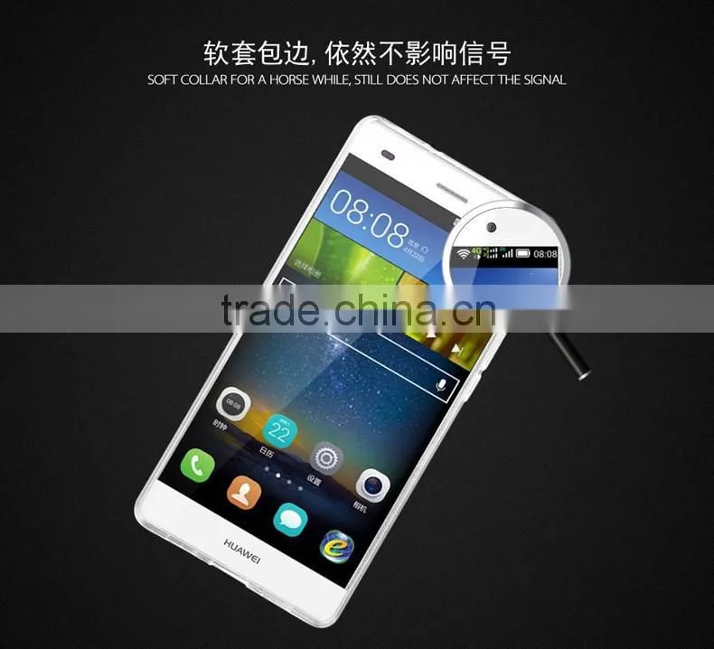 Clear Mobile Phone TPU Case For Huawei P8 Lite