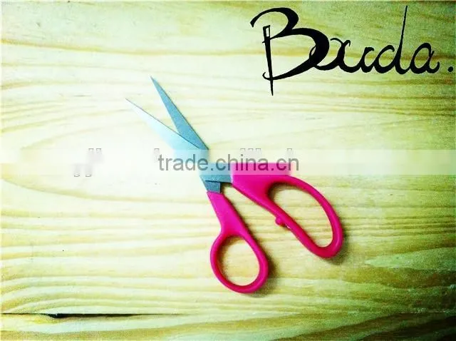 5.5" stationery stainless steel student scissors with PP+TPR handle BD-S1648