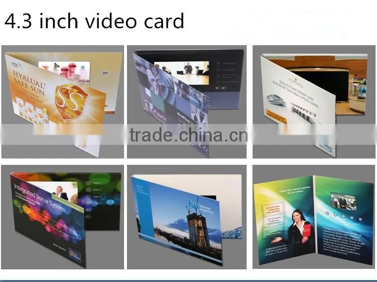 High-end custom 2.4 "/2.8"/3.5"/5"/7"/10.1"video card digital video laptop invitation e-card gift CARDS