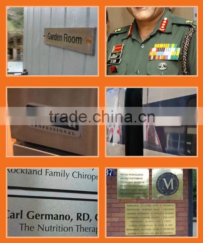 Abundant supplying different usages door nameplates