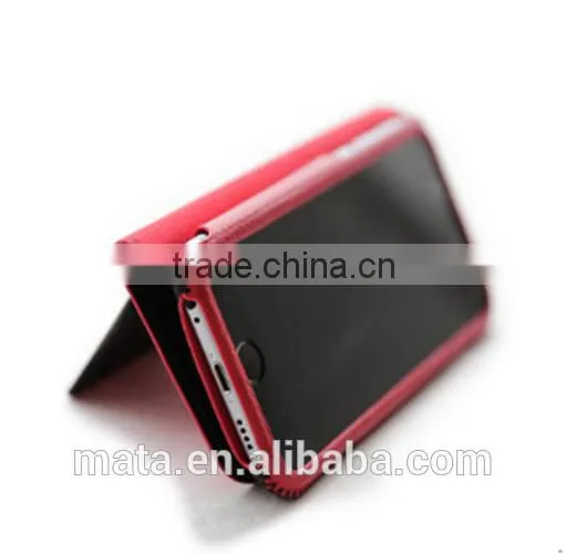 Retro Style Flip PU Leather Case With Card Slot Leather Case For iphone 6