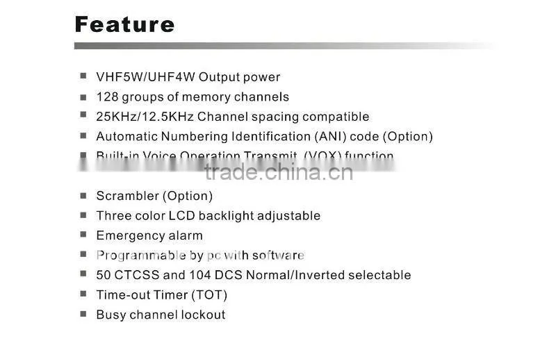 Weierwei Walkie Talkie 3288S Transceiver with CTCSS/DCS