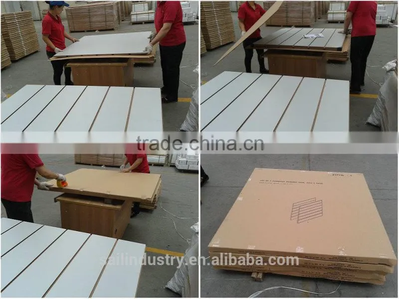 melamine mdf slatwall