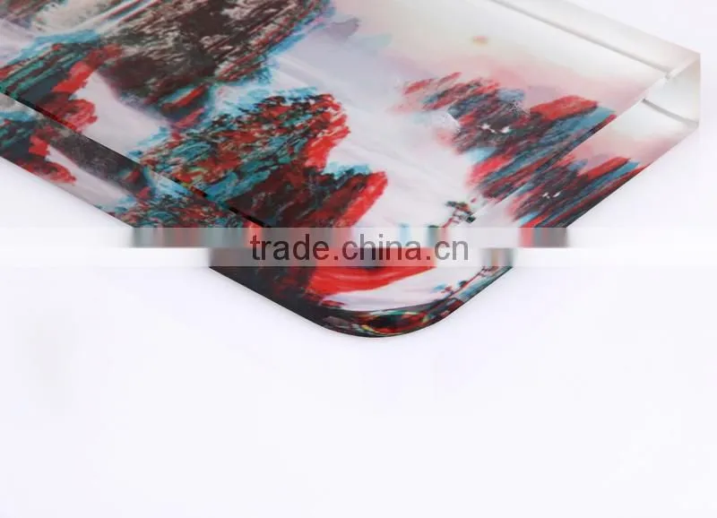 Crystal glass for heat transfer printing