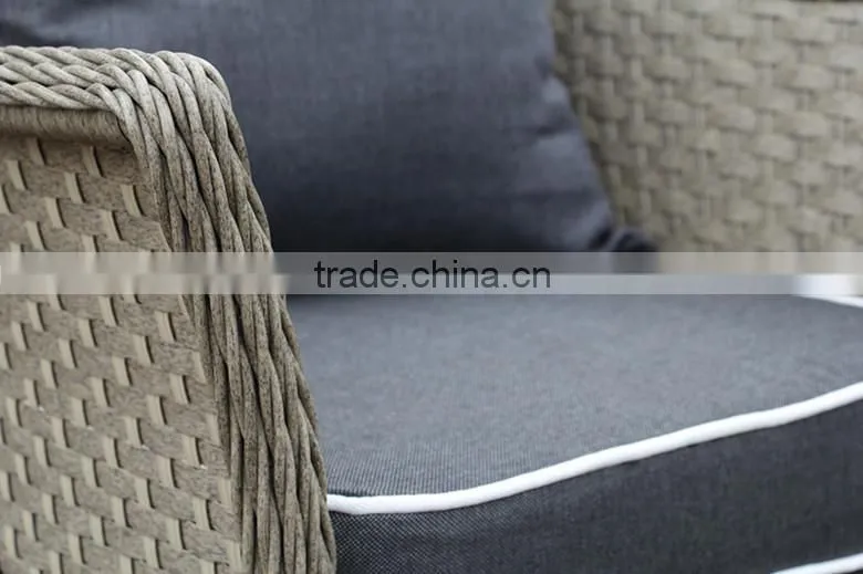 POPULAR ROUND PE RATTAN GARDEN SOFA