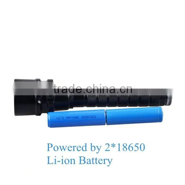 Diving Usage Wide Angle Aluminum 3000 High Lumen Torch Flashlight