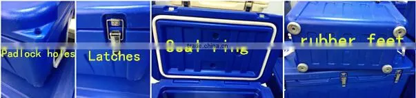PE Material and Food Use ice chest coolers / 62Liters