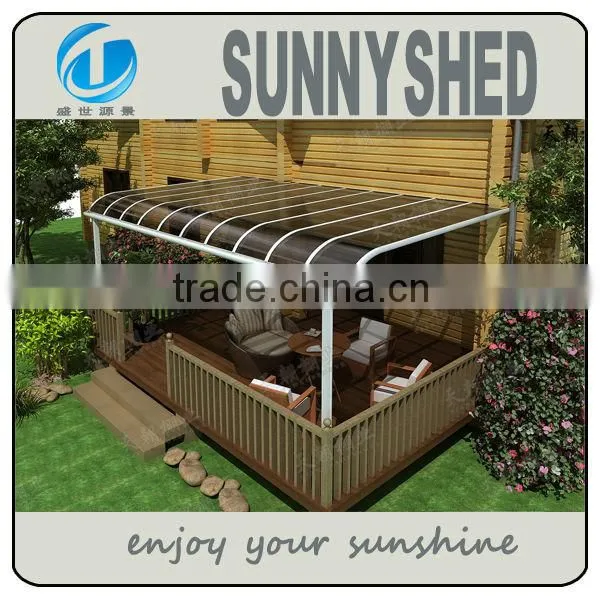 easy to installation for carport deck awning with aluminum polycarbonate