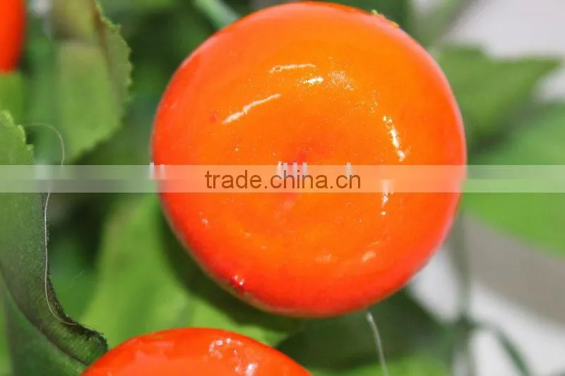 12 heads cheap mini artificial orange fruit plants
