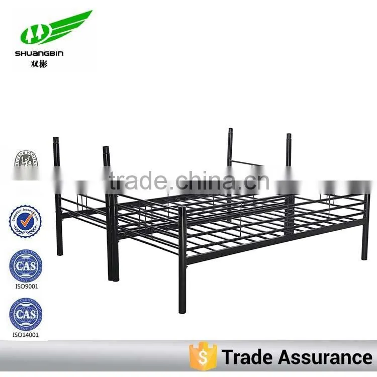 Heavy duty seperated adult double metal bed